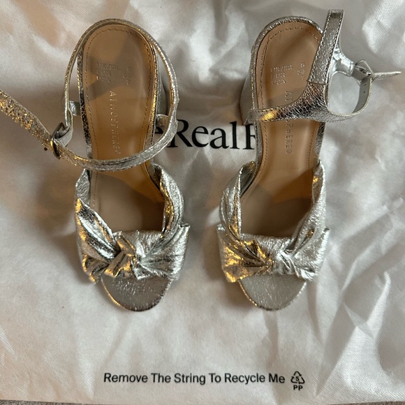 Silver Block Heels - Picture 3 of 3